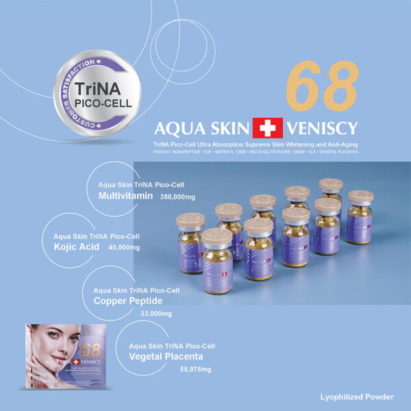 Aqua skin veniscy 68 trina pico cell glutathione injection - Image 2